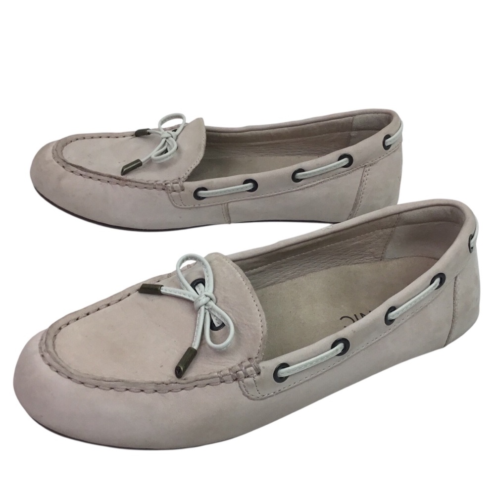 Vionic Honor Virginia Leather Moccasin Loafer Flat Light Pink